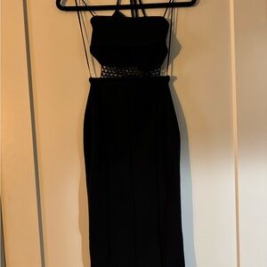Express Black Strapless Dress